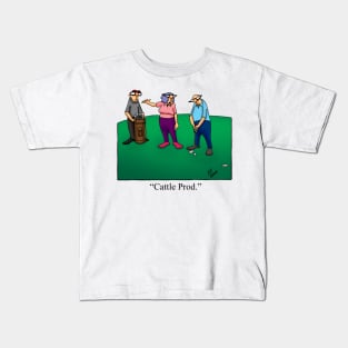 Funny Spectickles Golf Cartoon Kids T-Shirt